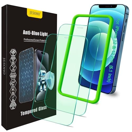 JESOHO Blue Light Screen Protector for iPhone 12 & 12 Pro 6.1 inch - Image 1