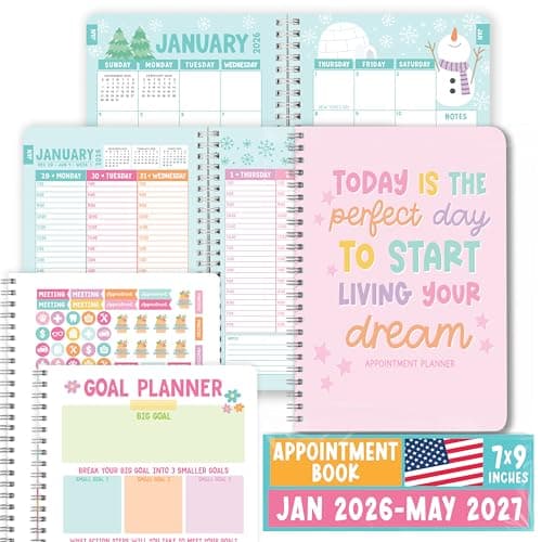 Hourly Appointment Book 2026-2027 - Appt Book 2026, Hourly Daily Weekly Monthly 2026 Appointment Planner, Schedule Planner, Scheduling Books, Appointments Calendar Home Office Business