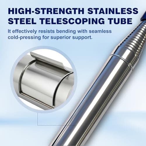 Josongslax Golf Ball Retriever Telescopic for Water, GolfBall Grabber Tool, Golf Accessories Gifts for Men, Women & Golfers, Golf Balls Picker with Stainless Steel Shaft&Non-Slip Rubber Grip(9FT) - Thumbnail 2