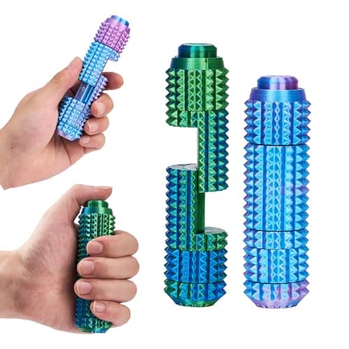 2PCS Fidget Toy for Adults,Little Ouchies Spiky Pain Stim Toy with Slider,Clicker,Spinner,Spinner,Ratchet 6 in 3Fidget Toy - Image 1