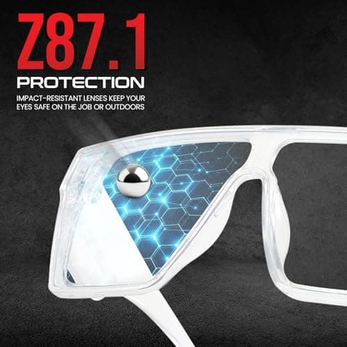 DreamCalf Z87 Polarized Sunglasses for Men Big Square Polarized Z87.1 Sun Glasses with UV Protection - Thumbnail 5
