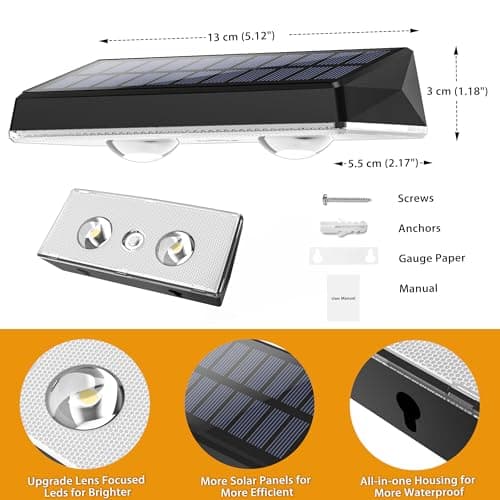 Solar Fence Lights Outdoor - 8 Pack RGB Fence Lights Solar Powered, 7 Color Modes & Warm White, IP67 Waterproof Dusk to Dawn Solar Powered Lights 12+ Hours for Fence/Backyard/Wall/Step/Patio/Deck - Thumbnail 6
