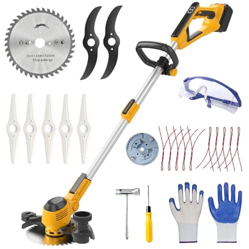 Cordless Weed Wacker for Dewalt 20V Battery, Electric Weed Eater, Weed Trimmer Battery Powered, Lawn Trimming (NO Battery Include) - Image 1
