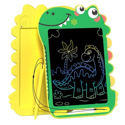 BKM LCD Writing Tablet for Kids, Educational Toddler Toys, Colorful Doodle Board Drawing Tablet with Screen Lock & Erase Button, Dinosaur Toys for Ages 3-8, Birthday Gifts for Boys Girls,8.5 inch - Image 1