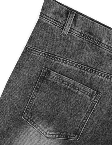 Aelfric Eden Washed Reverse Jorts Mens Casual Denim Shorts Loose Fit Baggy Jean Short Streetwear Trendy Outfits - Thumbnail 5