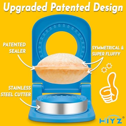 HiYZ Sandwich Cutter and Sealer - Stainless Steel Decruster Sandwich Maker - Peanut Butter and Jelly Crustless Sandwich Bread Pancake Maker Cookie Cutter for Kids Children Boys Girls - Thumbnail 2
