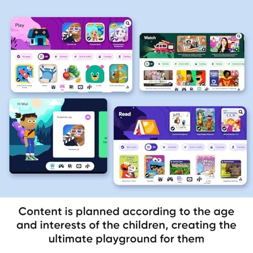10 inch Kids Tablet, Android 16 Tablet for Kid, Octa-Core Processor, 24GB RAM, 64GB ROM 1TF Card Expandable for Toddler Children,Tablets with Case, Parental Control, 6000mAh,WiFi, BT5.0 (Purple) - Thumbnail 4