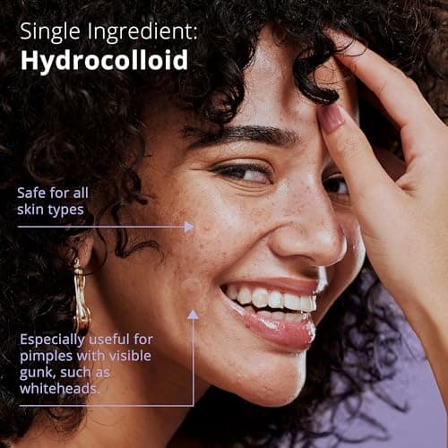 SimpleField Pimple Patches for Face (96 Count). Invisible Hydrocolloid Acne Patch for Blemishes, Zits, and Breakouts. Easy-to-Use Spot Cover for Day & Night, One Size - Medium (12mm) - Thumbnail 4