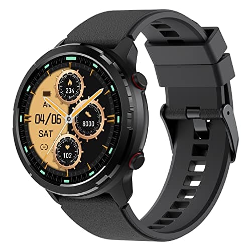 SKG Smart Watch,Rugged Outdoor Watch with GPS, Fitness Tracker with Heart Rate, SpO2, Sleep Monitor, IP68 Waterproof, Multi-Sports, 3-Axis Compass,Blood Oxygen,''1.32''Screen Android iOS,Gift,V9C