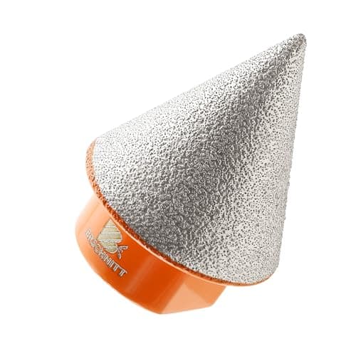 Diamond Beveling Chamfer Bit,BRSCHNITT 1 3/16" Diamond Finger Milling Bits with 5/8-11 Thread for enlarging, polishing and Bevelling The exsit Holes