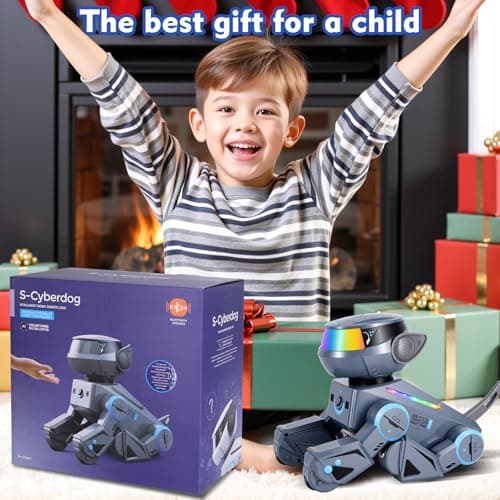 Blorkbuy Smart Robot Dog Toy for Kids - Interactive Puppy, Rechargeable, Gift for Boys Girls Ages 6-12 (Grey) - Thumbnail 6