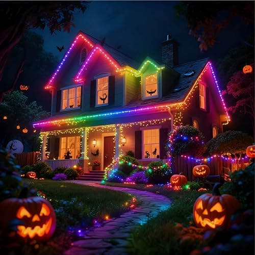 Color Changing Fairy Lights with Remote, USB 32.8ft RGB+IC Light Twinkle Bluetooth APP Control,Dimmable Xmas Music Sync Lights Timer IP67 Waterproof for Christmas Tree Indoor Outdoor Decor - Thumbnail 5