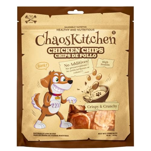 Dehydrated Chicken Round Dog Treats, Grain-Free High Protein Dog Chips for Training, Healthy Dry Snacks for Small Medium Large Dogs, Puppy & Senior Friendly, Natural Real Chicken, 16 oz (1 lb / 454 g) - Image 1