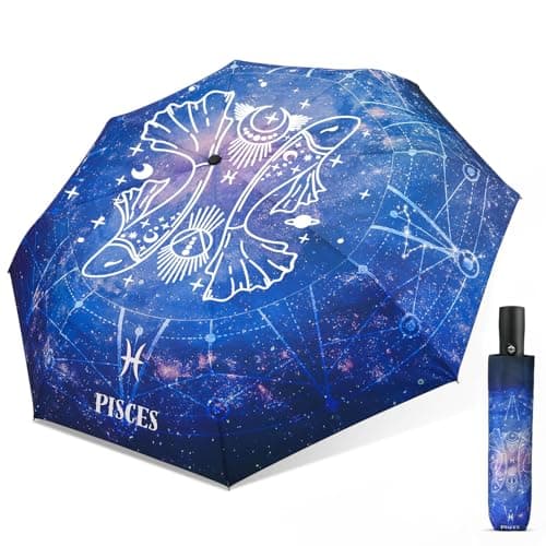 ECOBRELLA Travel Folding Umbrella with Constellation Pattern-Gift for Women and Kids - Image 1