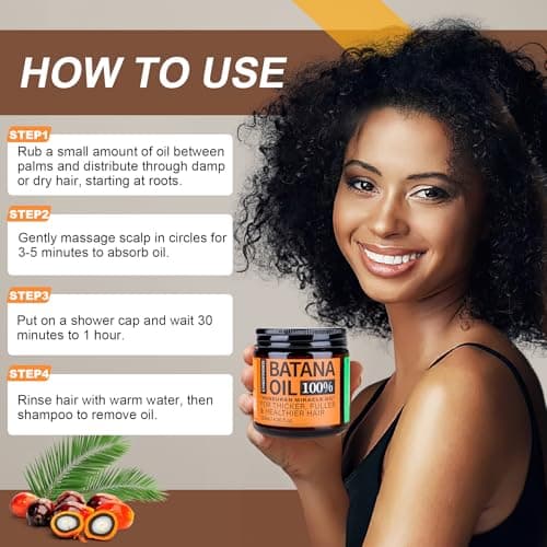 Batana Oil for Hair Growth Dr Sebi, 100% Raw Organic Batana Hair Mask from Honduras, Wild Growth Hair Oil, Scalp Oil Promotes Hair Thickness, Prevents Loss for Men & Women, 4.06 fl oz - Thumbnail 5
