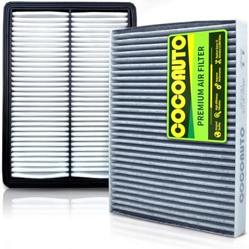 COCOAUTO Cabin & Engine Air Filter Kit for Kia Sorento (2016-2020) 2.0L 2.4L 3.3L, Replace OE 97134C6900 28113A9100