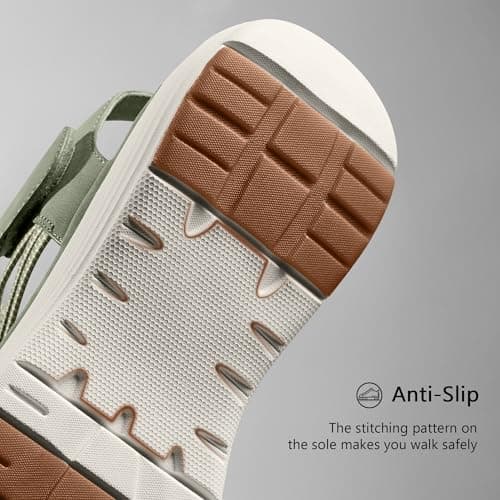 Vilanva Women's Comfortable Walking Sandals (Green Size 7) - Thumbnail 5