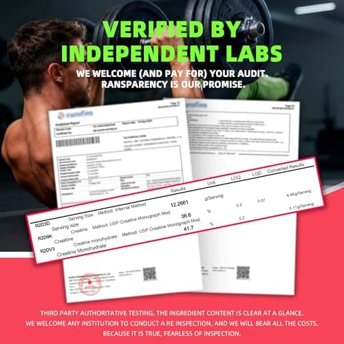 Allcoovita Creatine Monohydrate Gummies 5g for Men & Women. Boost Focus,Strength, and Endurance, Anti-Melting Formula, Vegan, Gluten-Free, Non-GMO,(Peach 120 ct) - Thumbnail 3