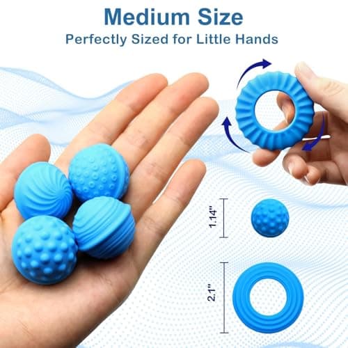 Sizobi Magnetic Fidget Balls Silicone Fidget Toys for Adults & Teens,4PCS Stress Relief Sensory Toys for Autism ADHD Anxiety,Quiet UFO Office Desk Stress Toys,Stocking Stuffers for Women Men Teen Gift - Thumbnail 5