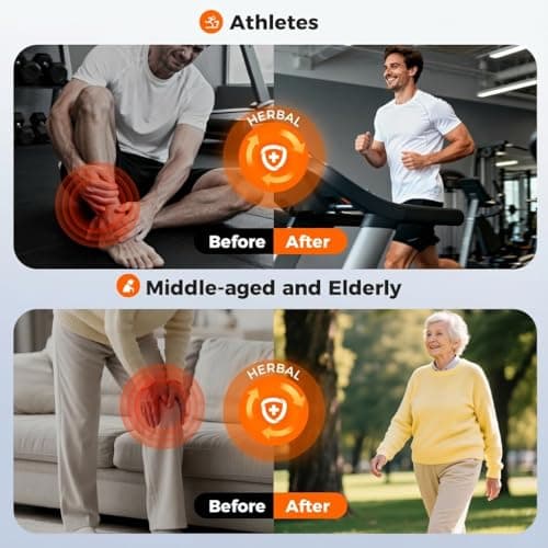 Far-Infrared Knee Pain Patches – 12 Hours Relief Long-Lasting Herbal Pain Patch Warmth for Sore Knees, Joints & Leg, Drug-Free Adhesive Heat Sticker Flexible for Movement, Daily Comfort (10 Count) - Thumbnail 3