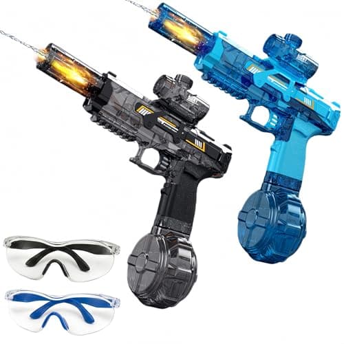 Cravonel 2 Pack Electric Water Guns Light-Up Sound for Kids Toys Set - Image 1