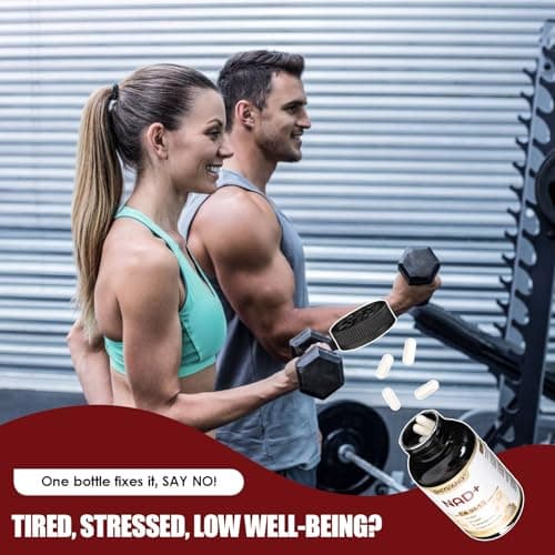 SHIYIFANG LipoNAD+ 600mg Complex with CoQ10 250mg, Trans Resveratrol 200mg, Ashwagandha 100mg | 4-in-1 Cellular Energy Antioxidant Support | High Absorption | Vegan Non-GMO Gluten Free | 120 Capsules - Thumbnail 5