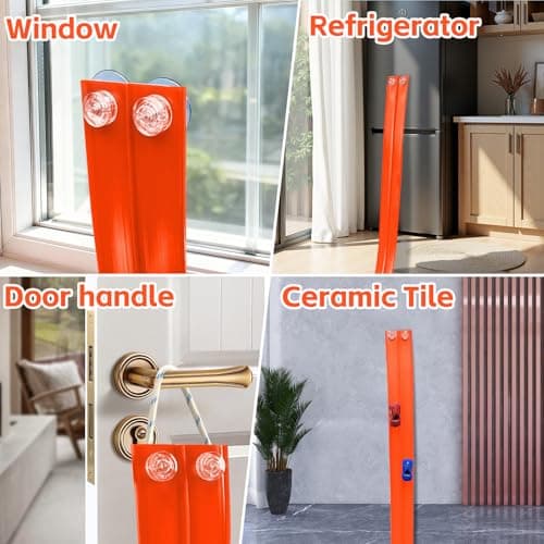 16.5 Ft Flexible Race Track for Kids - Compatible with Hot Wheels 1/64 Diecast Cars - Includes 8 Racing Cars & Super-Grip Gravity Ramp -Rollable Portable DIY Track Toy, Gift for Boys Girls 3-8, Orange - Thumbnail 3