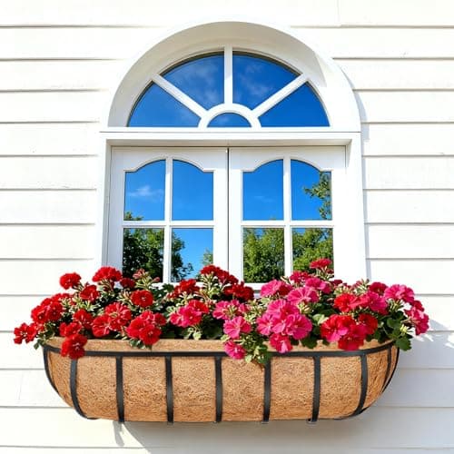 2 Pack 36 Inch Window Box Liners Coco Liners for Planters Coconut Husk Plant Liners 100% Natural Coconut Liners for Planters Coco Coir Liner for Outdoor Planter - Thumbnail 4