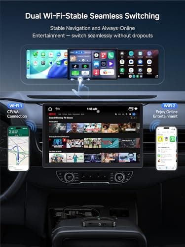MYATOTO Magic CarPlay Box, Wireless CarPlay Adapter Supports for Netflix/YouTube/TF Card, AI Box Carplay, Plug & Play, Drivechat with AI Skills, Dual WiFi, Bluetooth, Fits for OEM Wired CarPlay Cars - Thumbnail 5