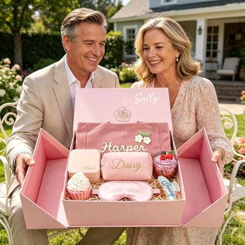 Custom Premium Gift Basket & Luxury Box for Women: Birthday Gifts, Self-Care Package, Thinking of You & Get Well Soon – Perfect for Bride, Bridesmaid, Best Friend, Sister, Mom - Thumbnail 6