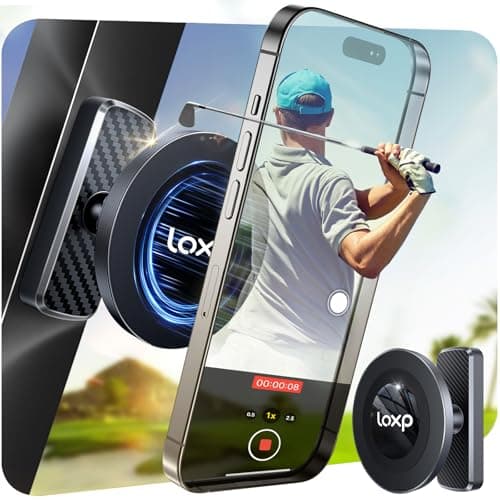 LOXP N56 Magnetic Golf Cart Phone Holder Mount Compatible With MagSafe for iPhone 17-12 Pro Max Plus Fits Club Car, EZGO, Yamaha, Icon, Golf Cart Accessories Gift for Men Women Business Partner Friend - Image 1