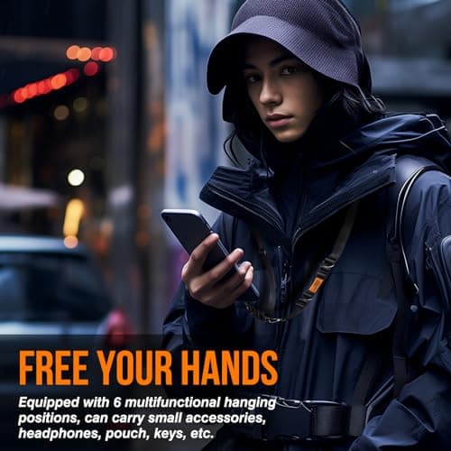 LIUGX Crossbody Phone Lanyard with FIDLOCK Magnetic Buckle SLIDER - Quick Release Buckle, Multifuctional Adjustable Nylon Strap for iPhone, Samsung, More - Thumbnail 6