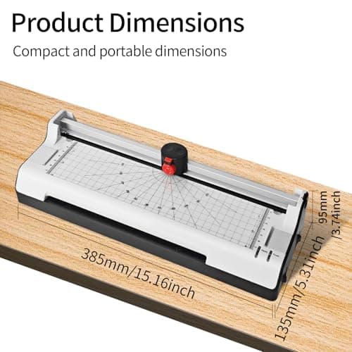 9 Inch Laminator Machine for Documents and Photos, 4 in1 A4 Thermal Laminating Machine with Never Jam Technology, 5 Mil Thick, Use for Home Office School - Thumbnail 3