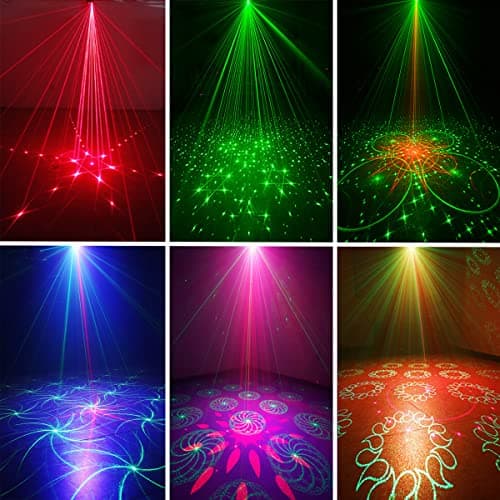 Party Lights Dj Disco Lights, Mini Strobe Stage Light Laser Lights Show Projector Lighting Accessories with Remote Control for Parties Bar Birthday Holiday Event Live Show Xmas Decorations Lights - Thumbnail 2