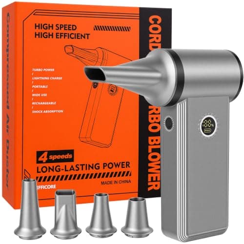 Efficore Compressed Air Duster, 180000RPM Brushless Dust Blower, 45W Charge