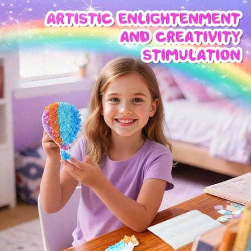 9PC Poke Art Kit for Girls Ages 4-8 | Princess Theme DIY Craft Kit | Mess-Free Fabric Puncture Painting | Creative Activity Gift for 6-12 Year Old Girls | Birthday Party Art Set - Thumbnail 5