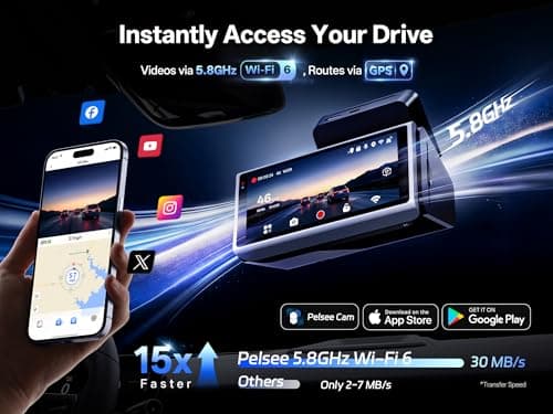 True 4K+2.5K Dash Cam Front and Rear, Dual Starvis 2 Sensor, Native 4K HDR Dash Camera for Cars with 5.8GHz WiFi, Full Color Night Vision, GPS, ADAS, Voice Control, Free 128GB Card & OBD Hardwire Kit - Thumbnail 5