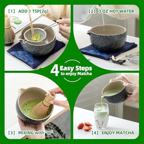 TEANAGOO Matcha Powder Ceremonial Grade, Premium Green Tea for Latte/Breakfast Beverage/Daily Green Tea, USDA Organic Ceremony Matcha Tea, Unsweetened No Additives, First Harvest, 1.06oz(30g) - Thumbnail 5
