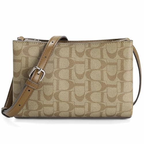 Goinsound Small Crossbody Bags for Women, Vegan Leather Crossover Purse Cell Phone Purses Rfid Shoulder Bag - Image 1