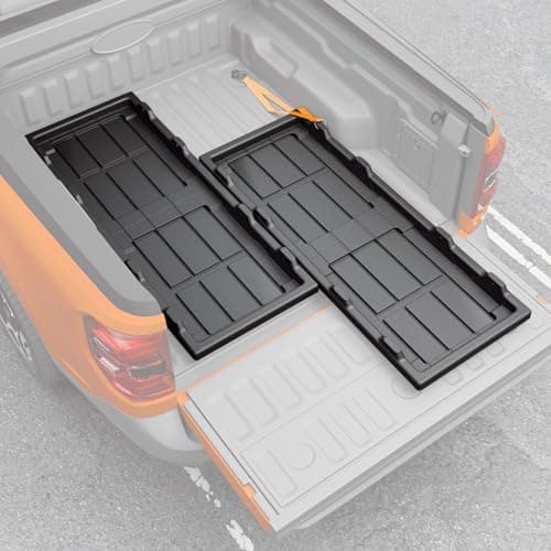 Maxzina Slide-Out Truck Bed Cargo Tray Compatible with 2022-2025 2026 Ford Maverick HDPE Lightweight Sliding Organizer Trolley System for 2024 Maverick Accessories (4.4FT+ Bed ONLY) - Image 1