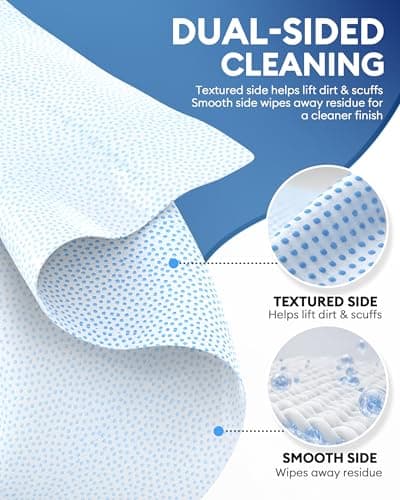 Jevvu Shoe Wipes, 35 Dual-Textured Individually Wrapped Sneaker Cleaning Wipes for White Shoes, Waterless Portable Shoe Cleaner Wipes for Leather, Canvas, Mesh, Knit & Rubber - Thumbnail 3