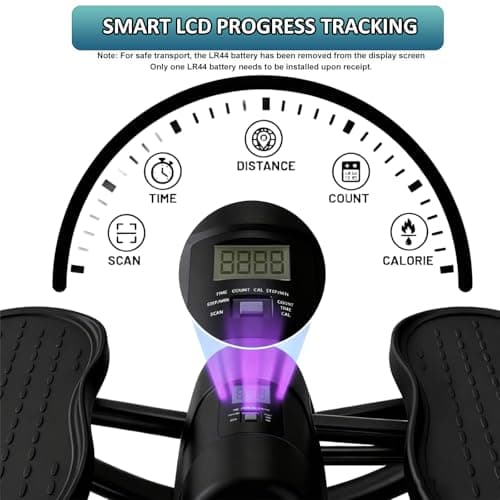 WIKONALK Portable Rock Stepper Side to Side,Low Impact Rocking Steppers for Exercise at Home with Resistance Bands and Non-Slip Mat,Rock Stepper Exercise Equipment for Apartment,Living Room - Thumbnail 5