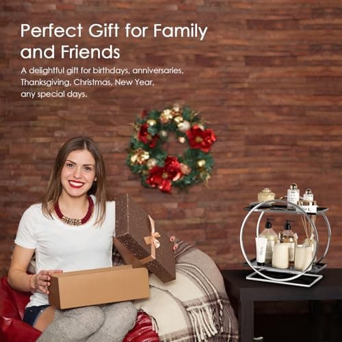 YIWANFW Bathroom Counter Organizer, 2-Tier Perfume Organizer for Dresser - Thumbnail 5