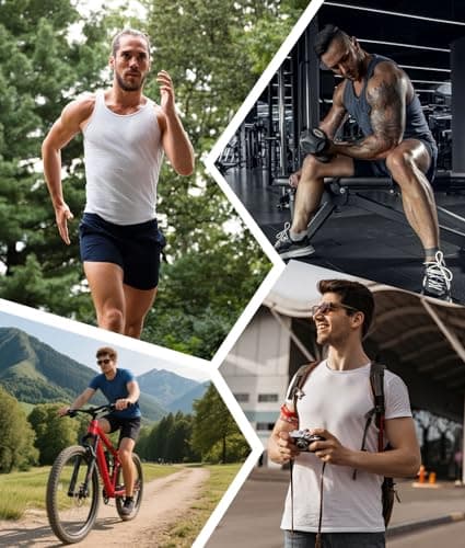 Cushioned Cotton Ankle Compression Socks for Men Women 6 Pairs Wicking Low Cut Arch Support Plantar Fasciitis Socks - Thumbnail 2