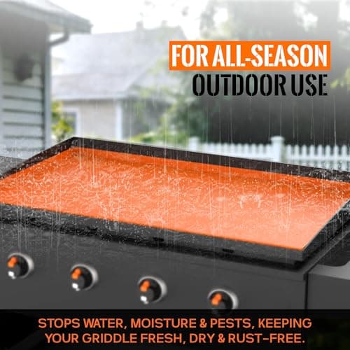 36'' Silicone Griddle Mat for Blackstone - Heavy-Duty Food-Grade Griddle Cover & Full Surface Protection, Waterproof, Rust & Dust-Proof, Essential Blackstone Griddle Accessories for Outdoor BBQ - Thumbnail 2