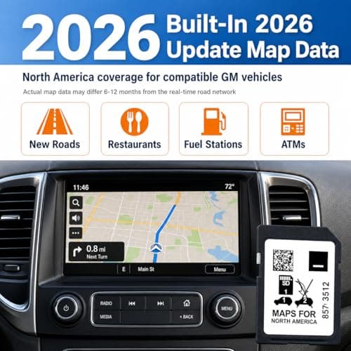 Premium 2025 Navigation SD Card Update, Latest Map for 2019-2023 GM Vehicles with Buick, Cadillac, Chevrolet, GMC, USA/CAN/MEX, Part 8571 3512 (10 Year Warranty) - Thumbnail 2