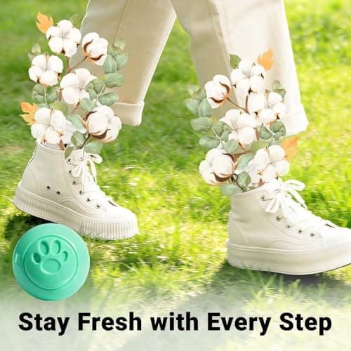 STRN Sneaker Deodorizer Balls 8 Packs Cotton Scent Shoe Odor Elimination, Scented Plastic Ball, Long-lasting Freshness Shoe Deodorizer for Sneakers Gym, Bags, Cars and Small Spaces - Thumbnail 5