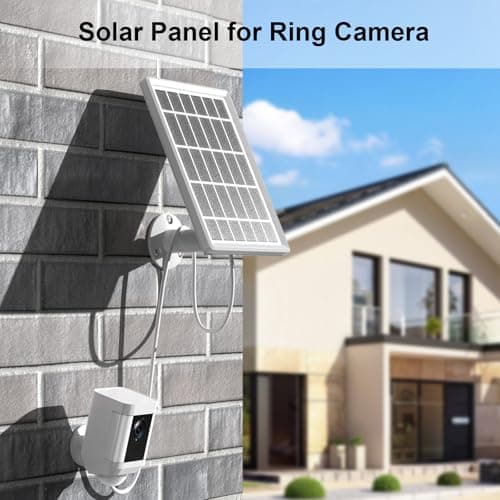 Solar Panel Charger for Ring Camera, Camcorder Solar Charger Compatible with Ring Stick Up Cam, Stick Up Cam Pro Battery, Spotlight Camera Plus Battery, Spotlight Cam Pro, 3W, 2 Pack - Thumbnail 2