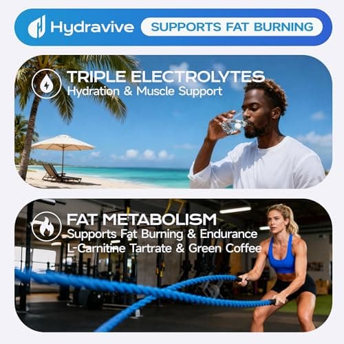 Hydravive Electrolyte Tablets Sugar Free, Hydration Electrolyte Tablets, Sodium, Potassium, Magnesium, Calcium, Green Tea, Green Coffee, Ashwagandha, Zero Sugar Hydration Drink Variety (40 Servings) - Thumbnail 5