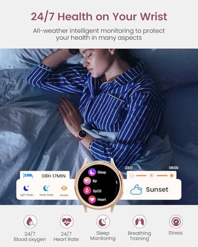 Smart Watches for Women & Men (Answer/Make Calls), Activity Smart Watch with 24/7 Heart Rate, Sleep Monitor, 400+ Watch Face, 70+ Sport Modes, Waterproof Fitness Tracker Smartwatchfor Android & iPhone - Thumbnail 4